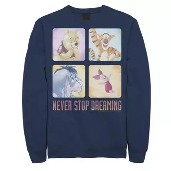 Мужской свитшот Disney Winnie The Pooh Friends Never Stop Dreaming Licensed Character