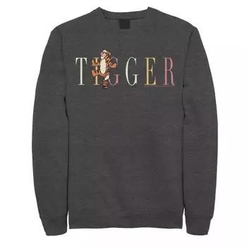 Мужской свитшот Disney Winnie The Pooh Tigger Name Title Licensed Character