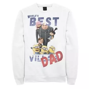 Мужской свитшот для папы Despicable Me Minions World's Best Dad Licensed Character