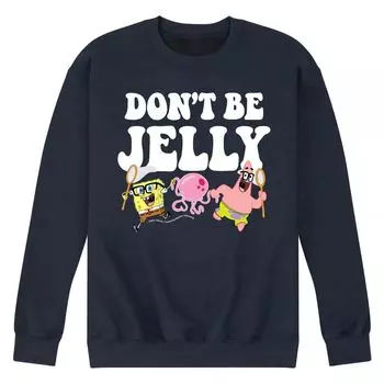 Мужской свитшот Dont Be Jelly с изображением Губки Боба Квадратные Штаны Licensed Character