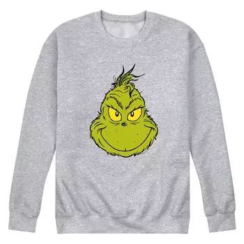 Мужской свитшот Dr. Suess The Grinch Face Licensed Character