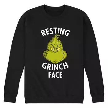 Мужской свитшот Dr. Suess The Grinch Face Licensed Character
