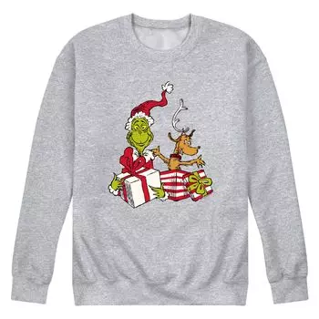 Мужской свитшот Dr. Suess The Grinch & Max Licensed Character