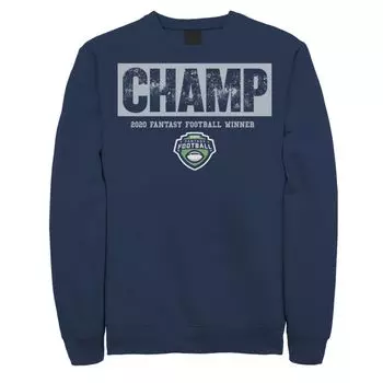 Мужской свитшот ESPN 2020 Fantasy Football Champ Stamp Licensed Character