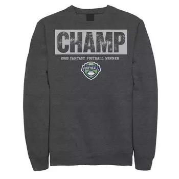 Мужской свитшот ESPN 2020 Fantasy Football Champ Stamp Licensed Character