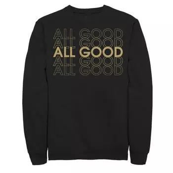 Мужской свитшот Fifth Sun All Good Text Stack Licensed Character