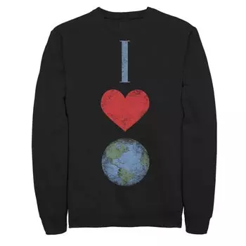 Мужской свитшот Fifth Sun I Heart Earth Licensed Character