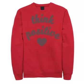 Мужской свитшот Fifth Sun Think Positive Heart Licensed Character