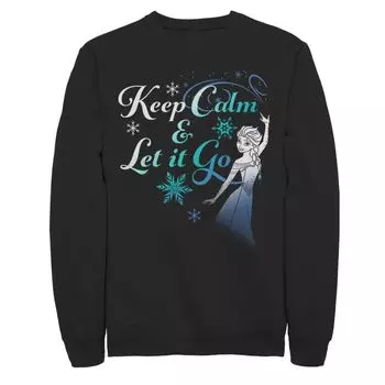 Мужской свитшот Frozen Elsa Keep Calm & Let It Go Disney