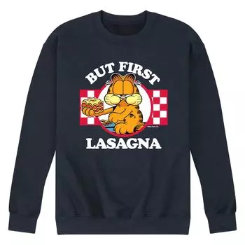 Мужской свитшот Garfield But First Lasagna Licensed Character