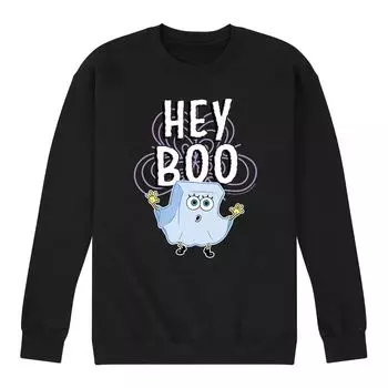 Мужской свитшот Hey Boo с изображением Губки Боба Квадратные Штаны Licensed Character
