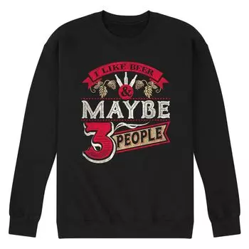 Мужской свитшот I Like Beer 3 People Licensed Character