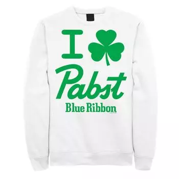 Мужской свитшот I Shamrock Pabst Blue Ribbon ко Дню Святого Патрика Licensed Character