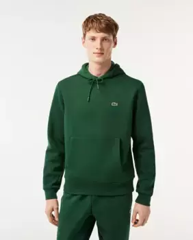 Мужской свитшот из органического хлопка с капюшоном Lacoste, зеленый
