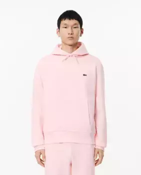 Мужской свитшот из органического хлопка с капюшоном Lacoste, цвет Rosa