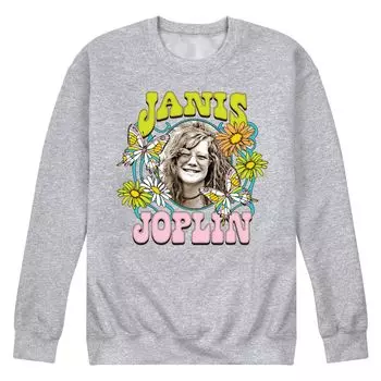 Мужской свитшот Janis Joplin Butterfly Flowers Licensed Character
