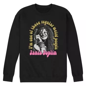 Мужской свитшот Janis Joplin Regular People Are Weird Licensed Character