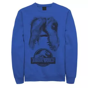 Мужской свитшот Jurassic World Two T-Rex Icon Attack Grunge Licensed Character