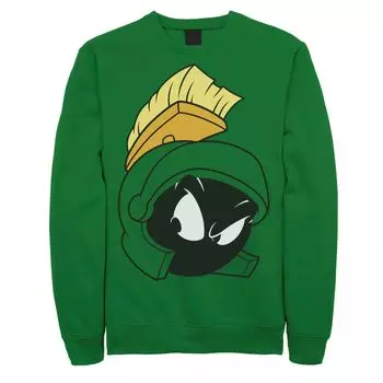 Мужской свитшот Looney Tunes Attitude Marvin Face Portrait Licensed Character