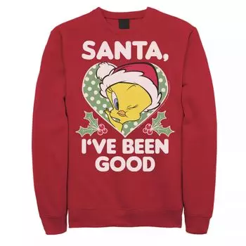 Мужской свитшот Looney Tunes Christmas Tweety Santa I've Been Good Licensed Character