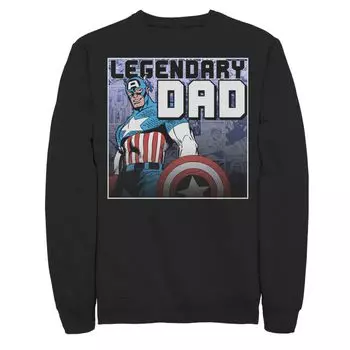 Мужской свитшот Marvel Капитан Америка «Легенда» ко Дню отца Licensed Character
