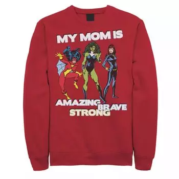 Мужской свитшот Marvel Mother's Day Amazing Brave Strong Licensed Character
