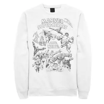 Мужской свитшот Marvel Super-Heroes Are Here Licensed Character