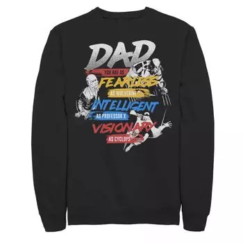 Мужской свитшот Marvel X-Men Dad You Are As Fearless As Fearless Licensed Character