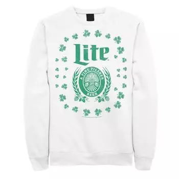 Мужской свитшот Miller Lite Shamrock Crest Licensed Character