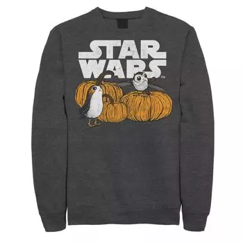 Мужской свитшот на Хеллоуин с нашивкой в виде тыквы «Звездные войны Порг» Star Wars