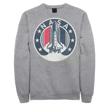 Мужской свитшот NASA Rocket Launch Star Circle Licensed Character