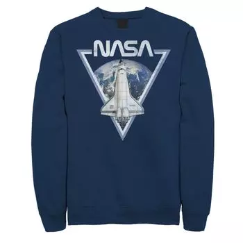 Мужской свитшот NASA Triangle Earth Logo Shuttle Flight Licensed Character