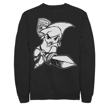 Мужской свитшот Nintendo Legend Of Zelda Action Pose Licensed Character