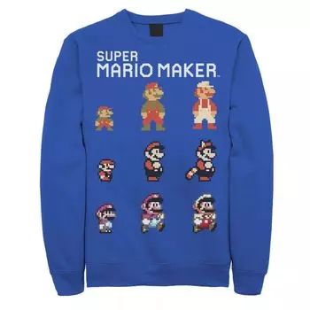 Мужской свитшот Nintendo Mario Character Evolution Licensed Character