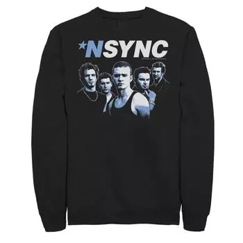 Мужской свитшот Nsync синего оттенка с портретом Licensed Character