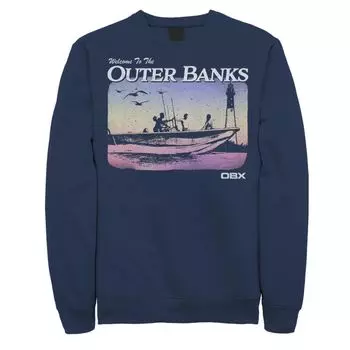 Мужской свитшот Outer Banks с градиентом и лодочкой с портретом Licensed Character