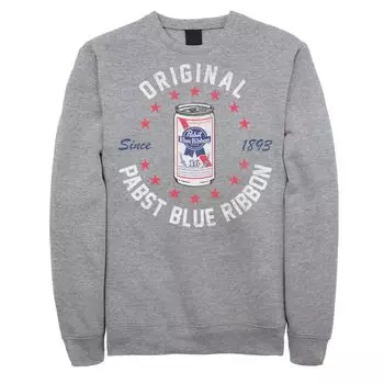 Мужской свитшот Pabst с синей лентой Collegiate Original Pabst с 1893 года Licensed Character