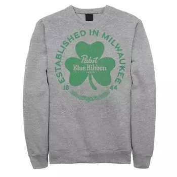 Мужской свитшот Pabst с синей лентой и логотипом Shamrock Licensed Character