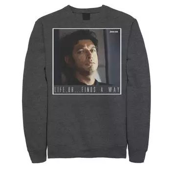 Мужской свитшот «Парк Юрского периода Ian Malcolm Life Finds A Way» Licensed Character