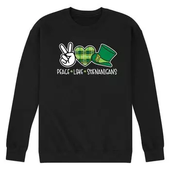 Мужской свитшот Peace Love Shenanigans Licensed Character