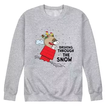 Мужской свитшот Peanuts Dashing Through The Snow Licensed Character