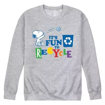 Мужской свитшот Peanuts Fun To Recycle Licensed Character