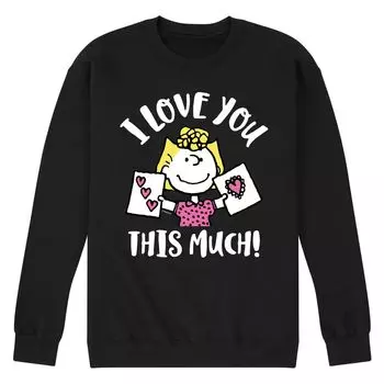 Мужской свитшот Peanuts Love You This Much Licensed Character
