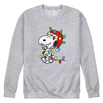 Мужской свитшот Peanuts Snoopy с рождественскими огнями Licensed Character