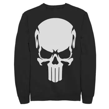 Мужской свитшот Punisher All White с логотипом черепа Marvel