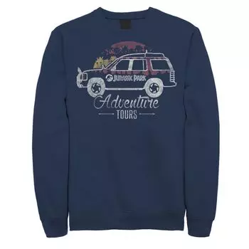 Мужской свитшот Road Trip с Парком Юрского периода Licensed Character, синий