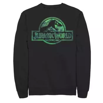Мужской свитшот с акварельным логотипом Jurassic World Licensed Character, черный