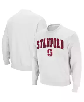 Мужской свитшот с аркой и логотипом Stanford Cardinal Colosseum, белый