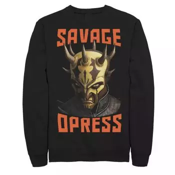 Мужской свитшот с большим лицом «Звездные войны: Войны клонов» Savage Opress Licensed Character