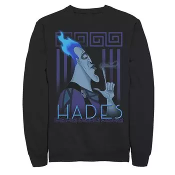 Мужской свитшот с геометрическим портретом Disney Hercules Hades Licensed Character